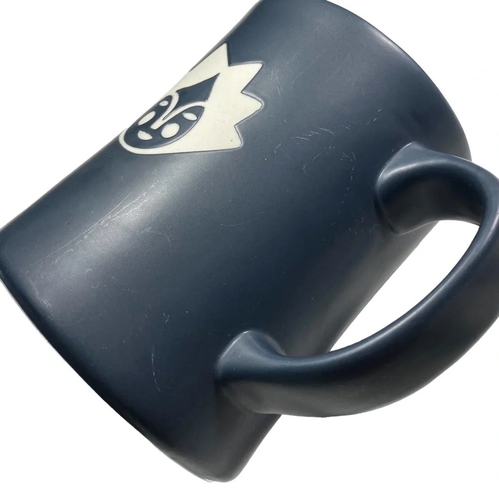 2011 STARBUCKS Kenya Mermaid Black Etched Sun Face Coffee Tea Mug, Bonus Bag